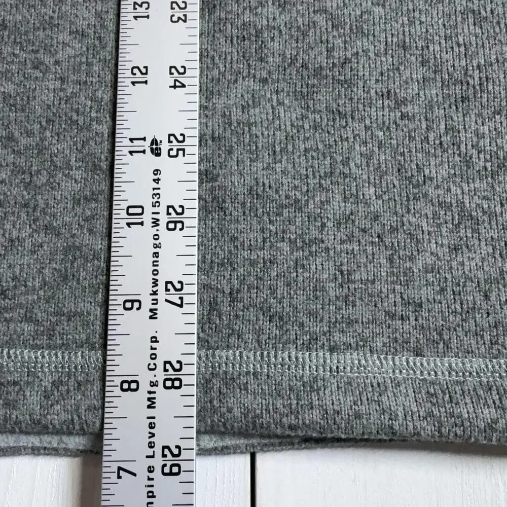 The North Face Fleece Vest Mens 2XL Gray Full Zip Lined Pockets Stand Collar